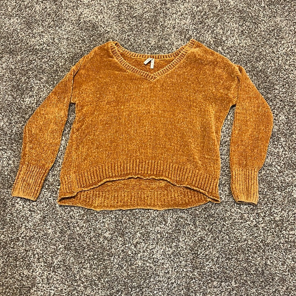 burnt orange sweater
